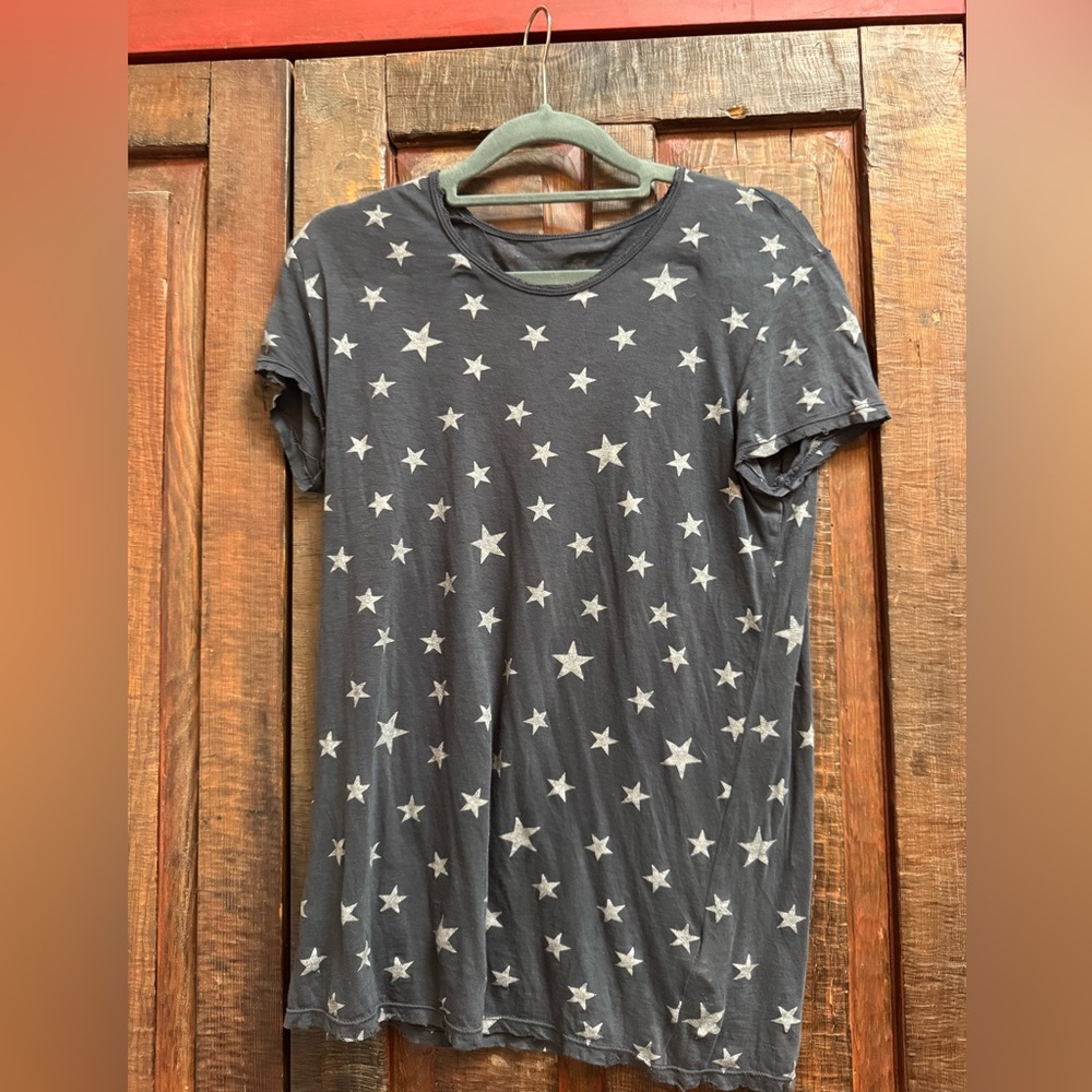 RtA Charcoal Star Print Tee